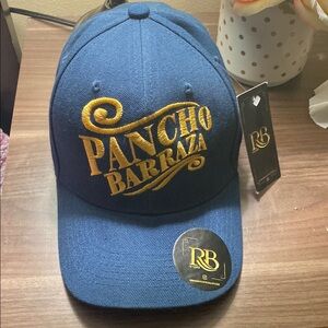 Blue Cap with Gold Embroidery